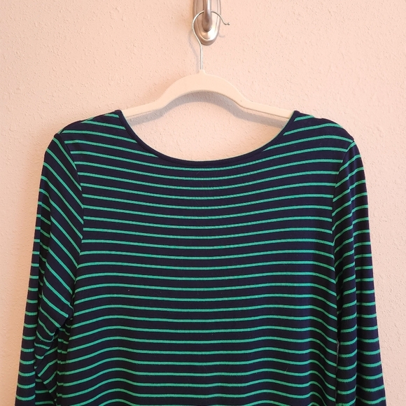 Soft Surroundings Green Navy Striped‎ Tunic Size Medium - Picture 12 of 12